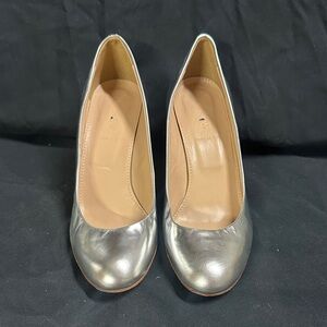 J. Crew Silver Christmas Party Heels